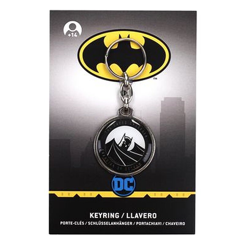 Llavero DC: Batman The Caped Crusader redondo metálico - SD Toys