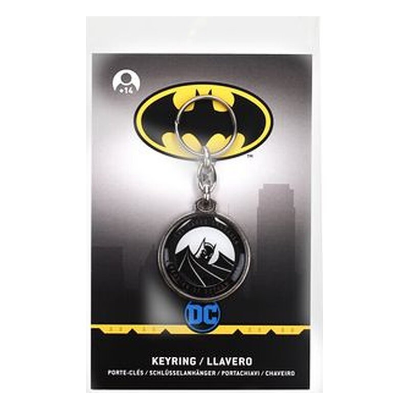 Llavero DC: Batman The Caped Crusader redondo metálico - SD Toys