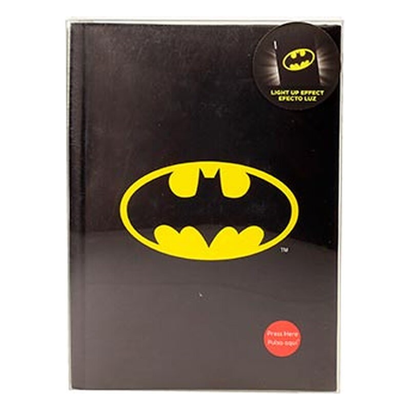 Libreta DC Universe: símbolo de Batman con luz - SD Toys
