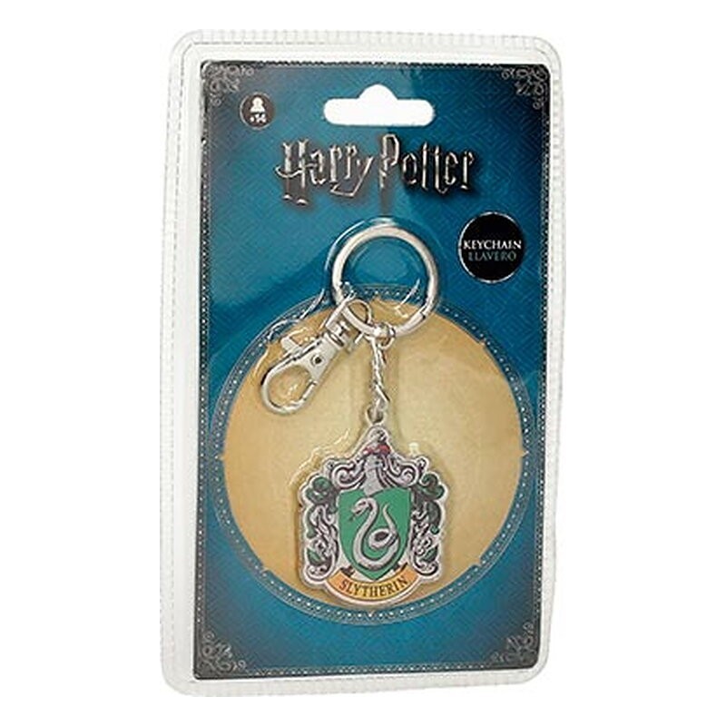 Llavero Harry Potter: escudo de Slytherin metálico - SD Toys