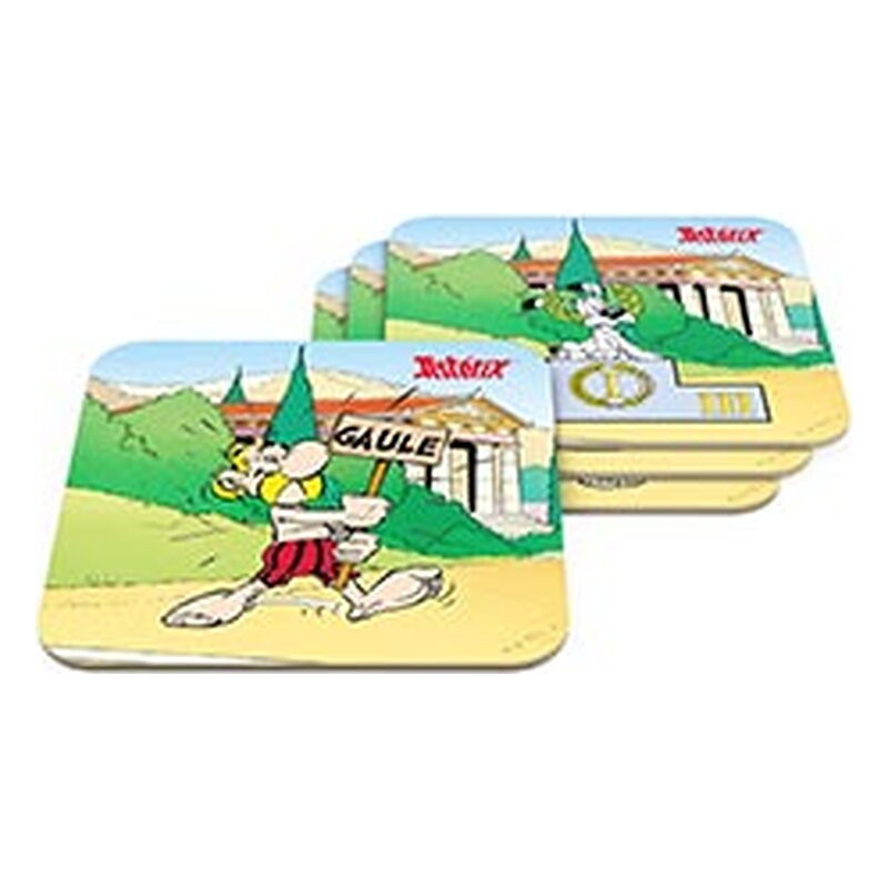 Posavasos Astérix: Los Juegos Olímpicos cuadrados - SD Toys (6 uds.)