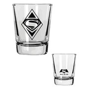 Set de 4 mini vasos Batman v Superman: logos - SD Toys