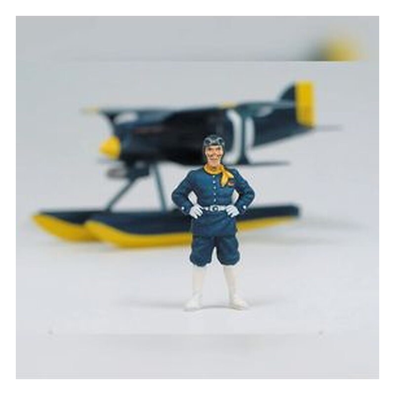 Maqueta Curtiss R3C-0 Seaplane con figura Donald Curtis - Porco Rosso (1/48)