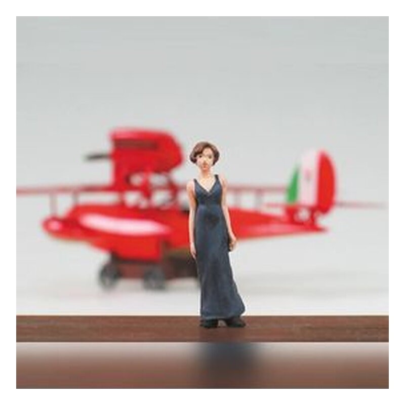 Set de construcción Savoia S.21F versión 2 seaplane con figura de Gina - Porco Rosso