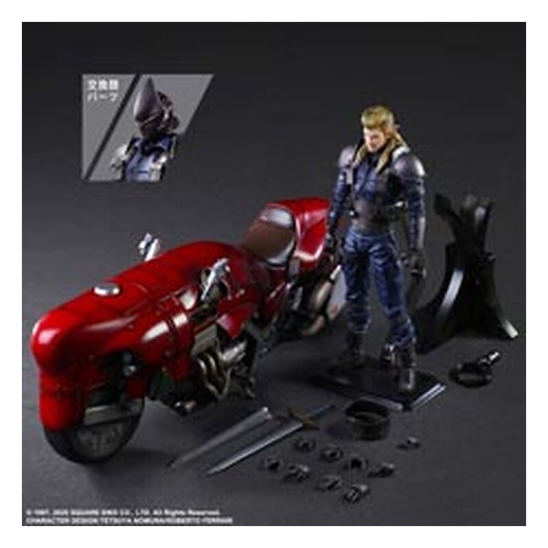Figura Play Arts Kai Roche & Motorcycle Set - Final Fantasy VII Remake (27,60 + 44,60 cm)