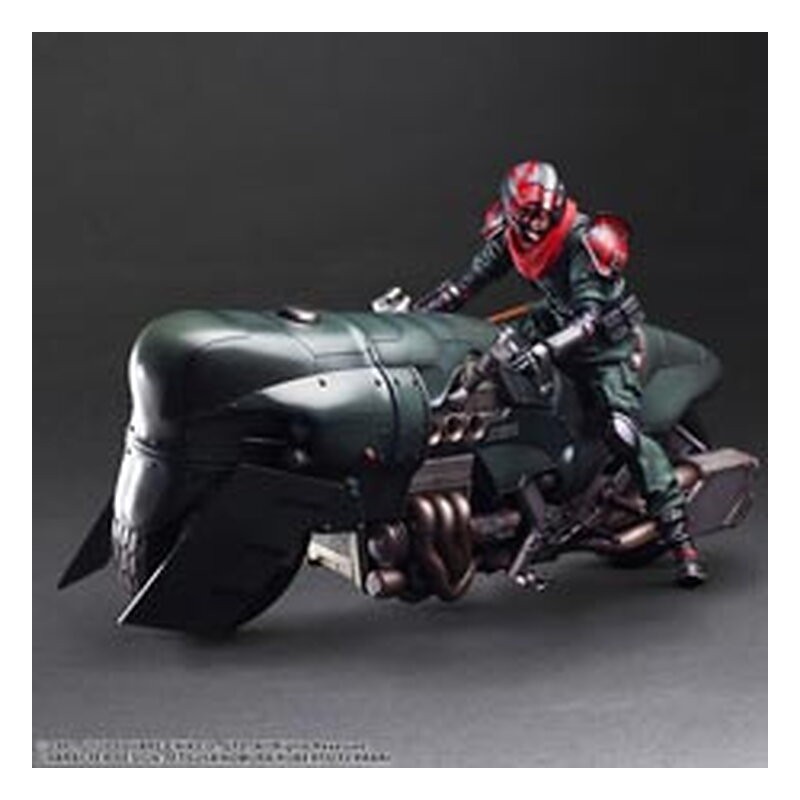 Figura Play Arts Kai Shinra Security Officer + Motorcycle Set - Final Fantasy VII Remake (27,60 cm)