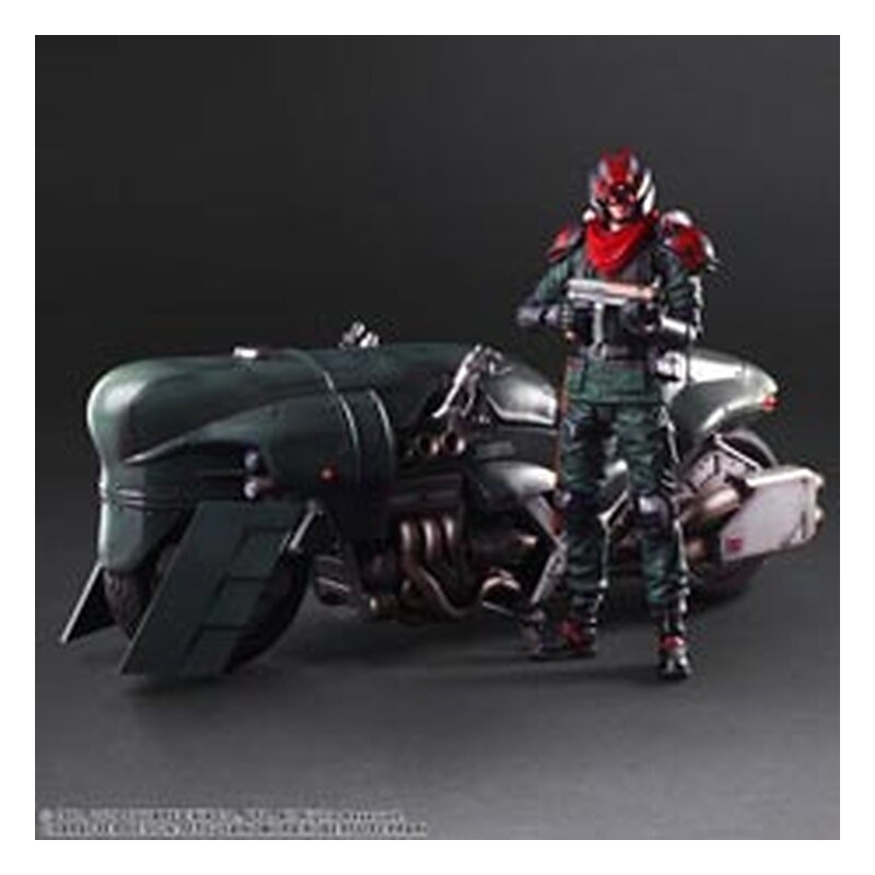 Figura Play Arts Kai Shinra Security Officer + Motorcycle Set - Final Fantasy VII Remake (27,60 cm)