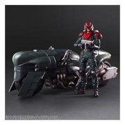 Figura Play Arts Kai Shinra Security Officer + Motorcycle Set - Final Fantasy VII Remake (27,60 cm)