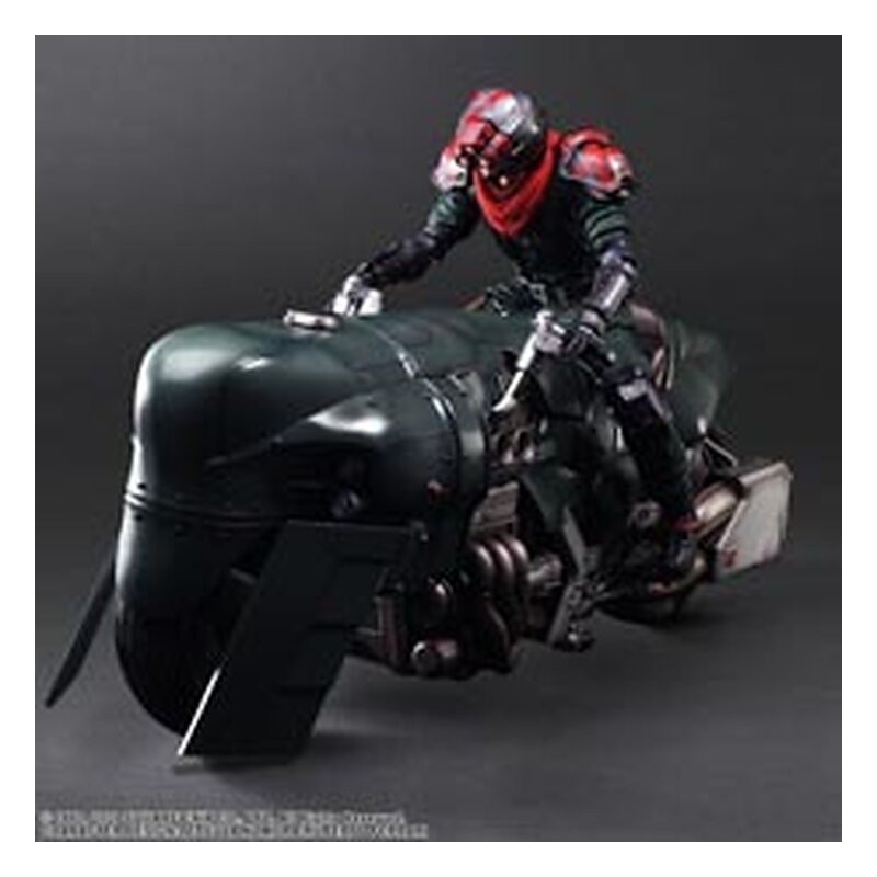 Figura Play Arts Kai Shinra Security Officer + Motorcycle Set - Final Fantasy VII Remake (27,60 cm)