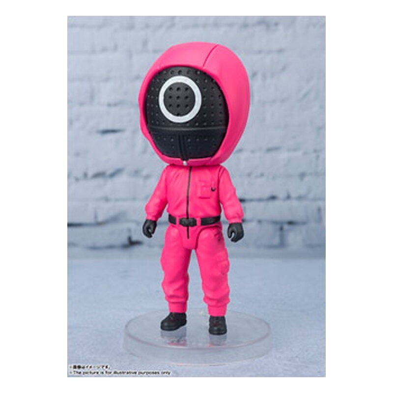 Figura Tamashii Nations Figuarts Mini trabajador enmascarado - El juego del calamar (9 cm)