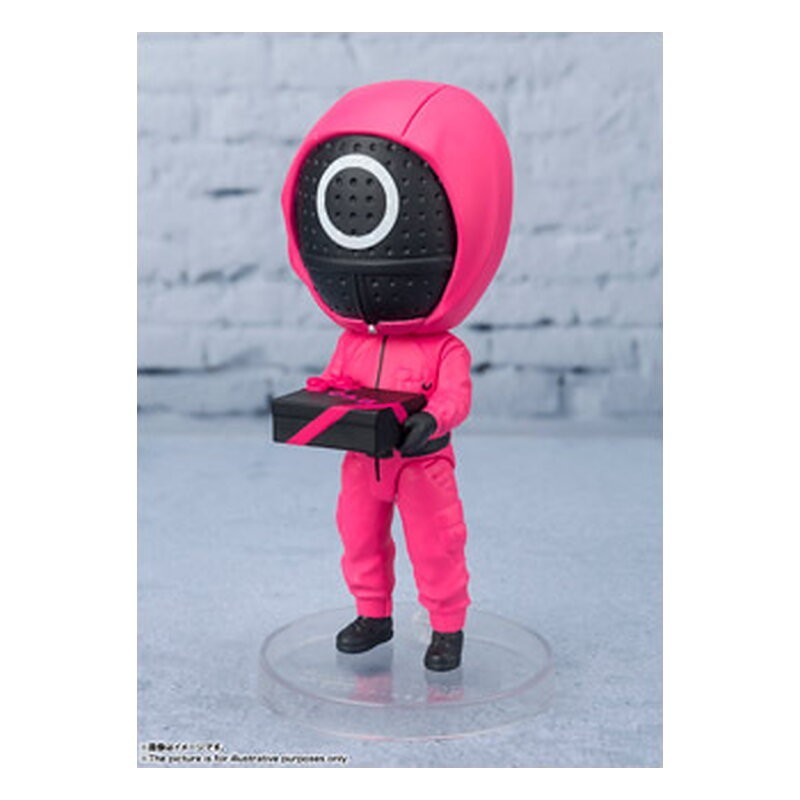 Figura Tamashii Nations Figuarts Mini trabajador enmascarado - El juego del calamar (9 cm)