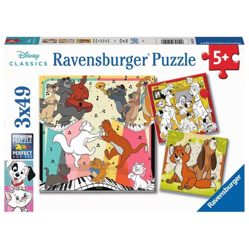 Puzzle 3x49 pz: Disney Classics