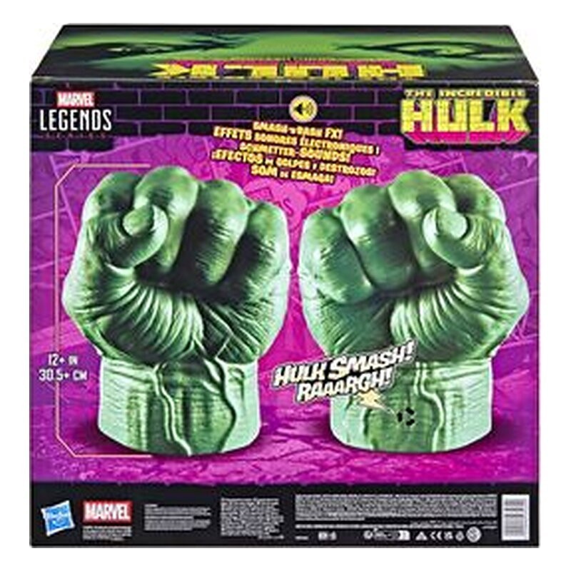 Réplica Marvel Legends Series puños electrónicos de Hulk - The Incredible Hulk (30,5 cm)