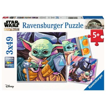 Puzzle 3x49 pz: The Mandalorian: Baby Yoda