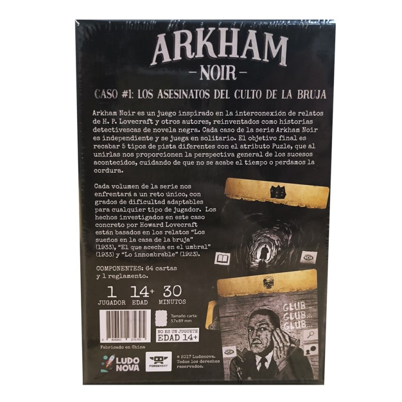Arkham Noir 1: Asesinatos del culto de la bruja