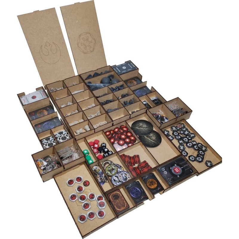 Inserto compatible con STAR WARS REBELLION (Base + Exp: El Auge del Imperio)