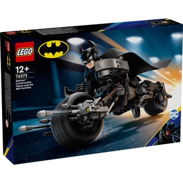 LEGO-76273 Figura para Construir: Batman™ y Moto Bat-Pod