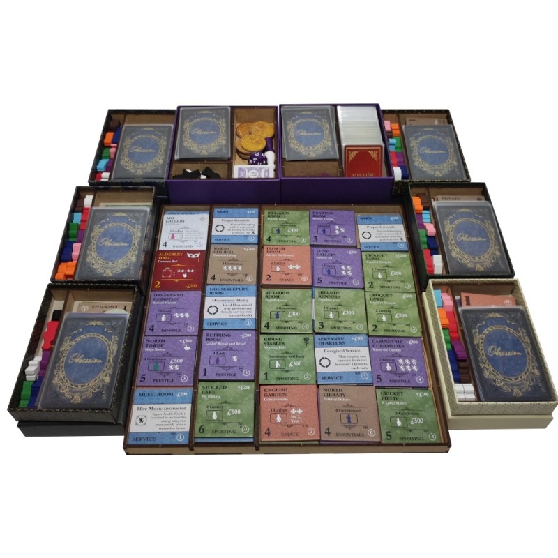 Inserto compatible con OBSESSION (Base + Exp. Upstairs, Downstairs + Exp. Losetas Adicionales + Exp. Wessex)