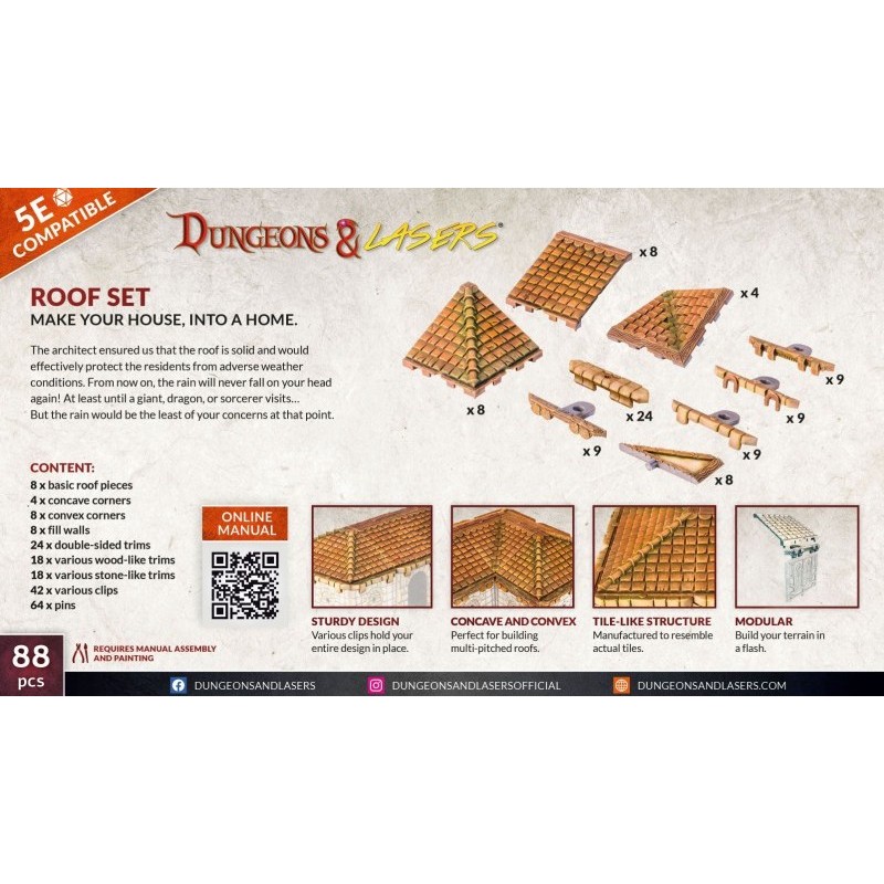 Roof Set - Dungeons & Lasers