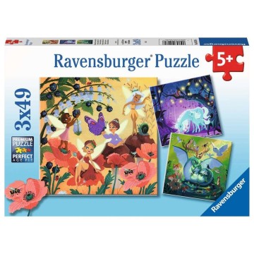 Puzzle 3x49 pz: Criaturas fantásticas