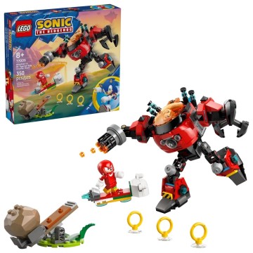 Knuckles vs. Meca Egg Crusher del Dr. Eggman