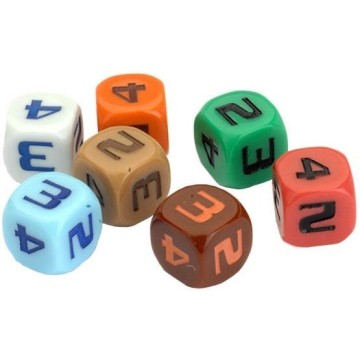 Space Lane Dice (x7) - Star Trek: Ascendancy (Inglés)