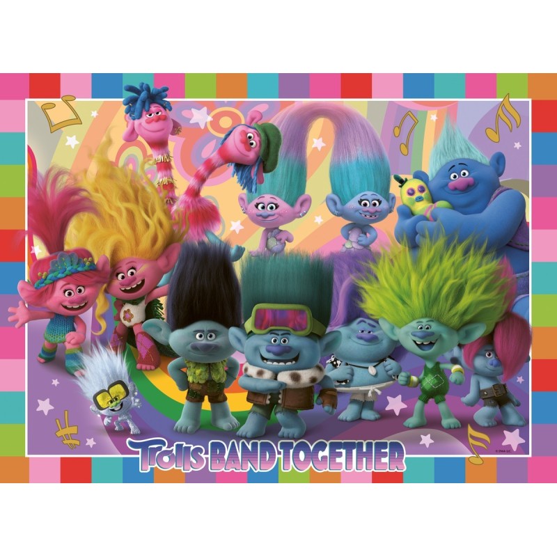 Puzzle 100 pz. XXL: Trolls 3