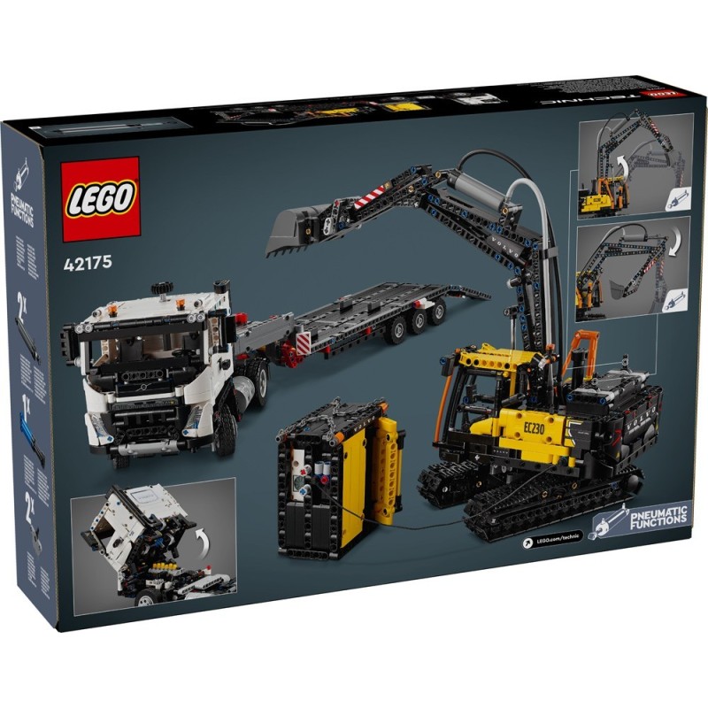 LEGO-42175 Camión FMX y Excavadora Eléctrica EC230 Volvo