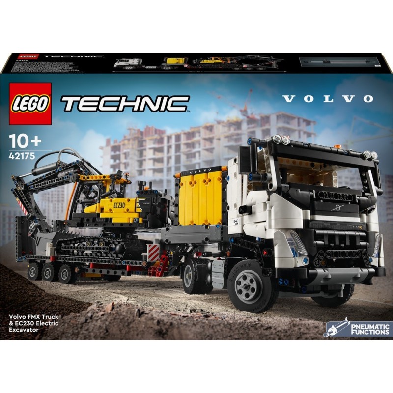 LEGO-42175 Camión FMX y Excavadora Eléctrica EC230 Volvo