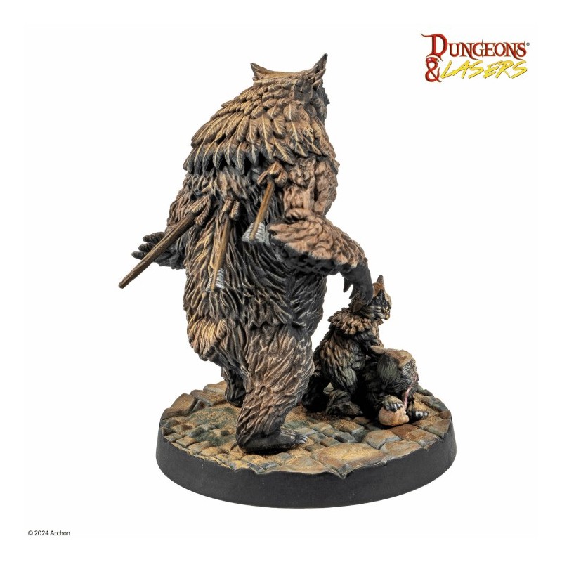 Owlbear Family - Dungeons & Lasers (Inglés)