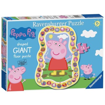 Puzzle 24 giant Pavimento: Peppa Pig shaped