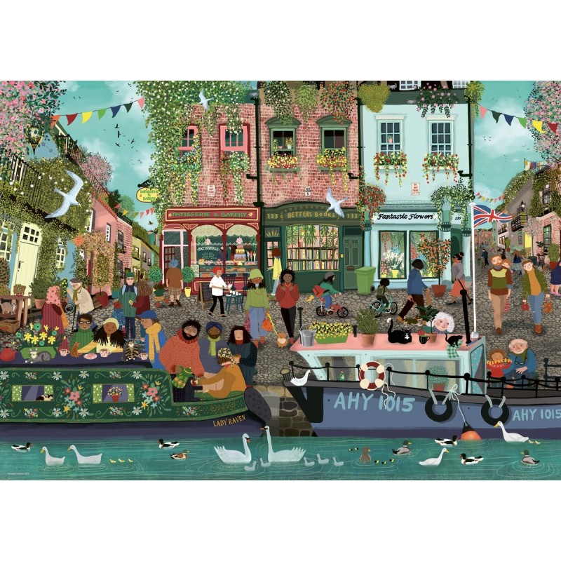 Puzzle 1000 pz - Illustrati: A lo largo del río