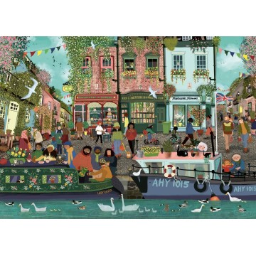 Puzzle 1000 pz - Illustrati: A lo largo del río
