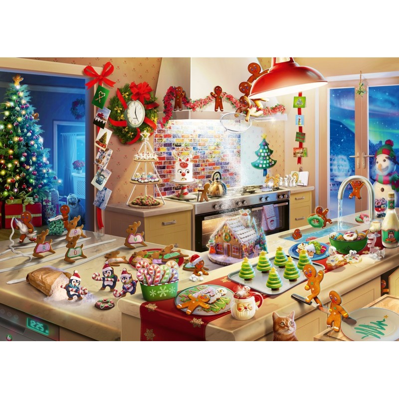 Puzzle 1000 pz - Illustrati: Recreo navideño