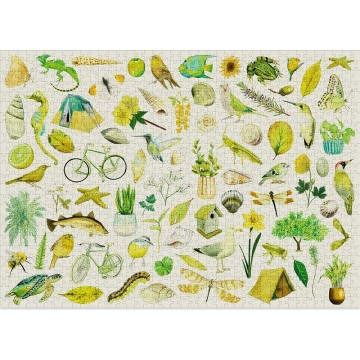 Green Jigsaw Puzzle (1000 pieces)