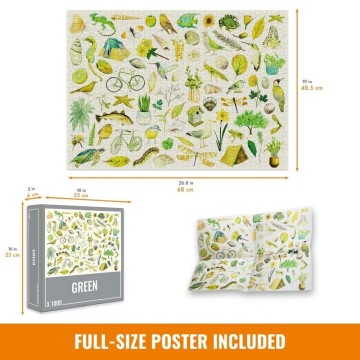 Green Jigsaw Puzzle (1000 pieces)