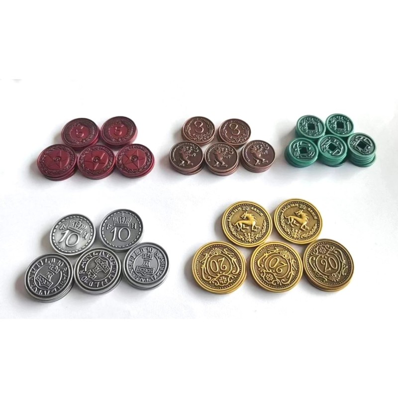 80 Monedas Metálicas (Scythe & Expediciones)