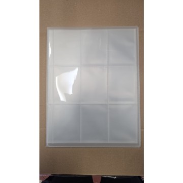 Caja 48 x album 9 pockets x 10 pages transparente --50% desc.--