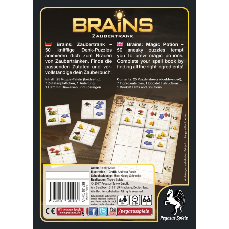 Brains - Zaubertrank (Inglés)