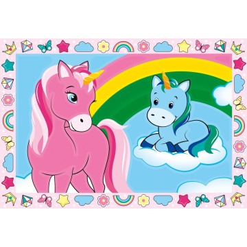 CreArt Serie Junior - 2 x Divertidos unicornios