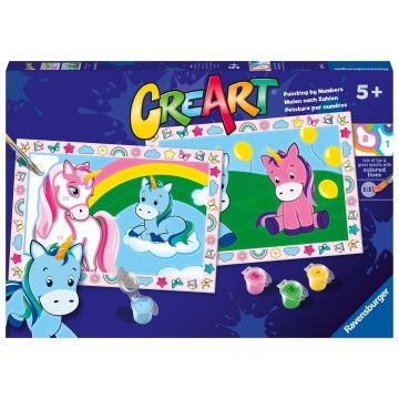 CreArt Serie Junior - 2 x Divertidos unicornios