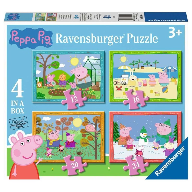 Puzzle 4 in a box: Peppa Pig 4 stagioni