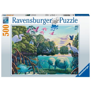 Puzzle 500 pz: Momentos de manatí