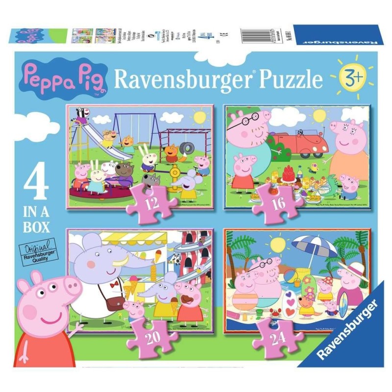 Puzzle 4 in a box: Peppa Pig