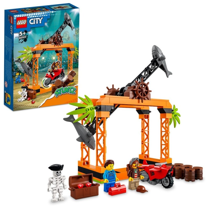 LEGO-60342 Desafío Acrobático: Ataque del Tiburón