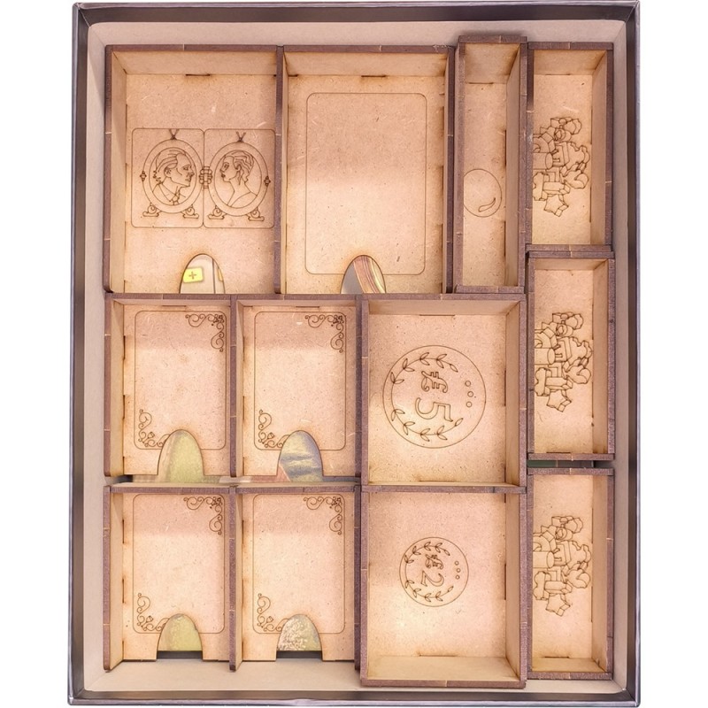 Inserto Compatible con VITICULTURE (Base + Exp. Tuscany + Exp. Visitantes del Páramo + Exp. Visitantes del Valle del Rin)