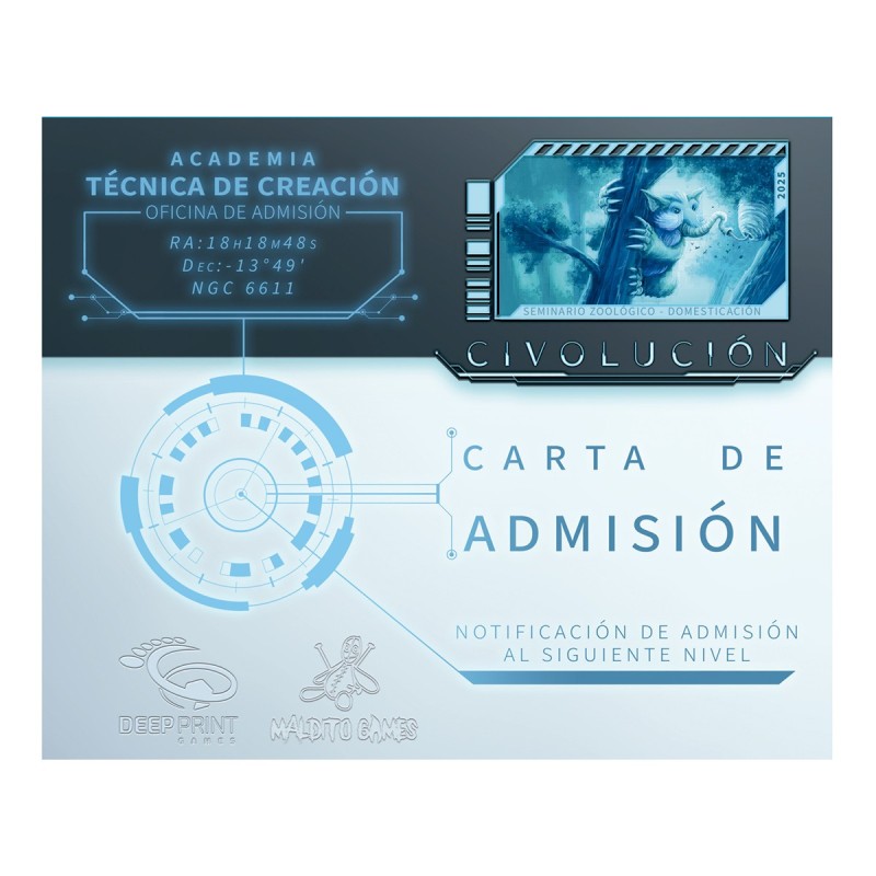 Civolución: Carta de admisión