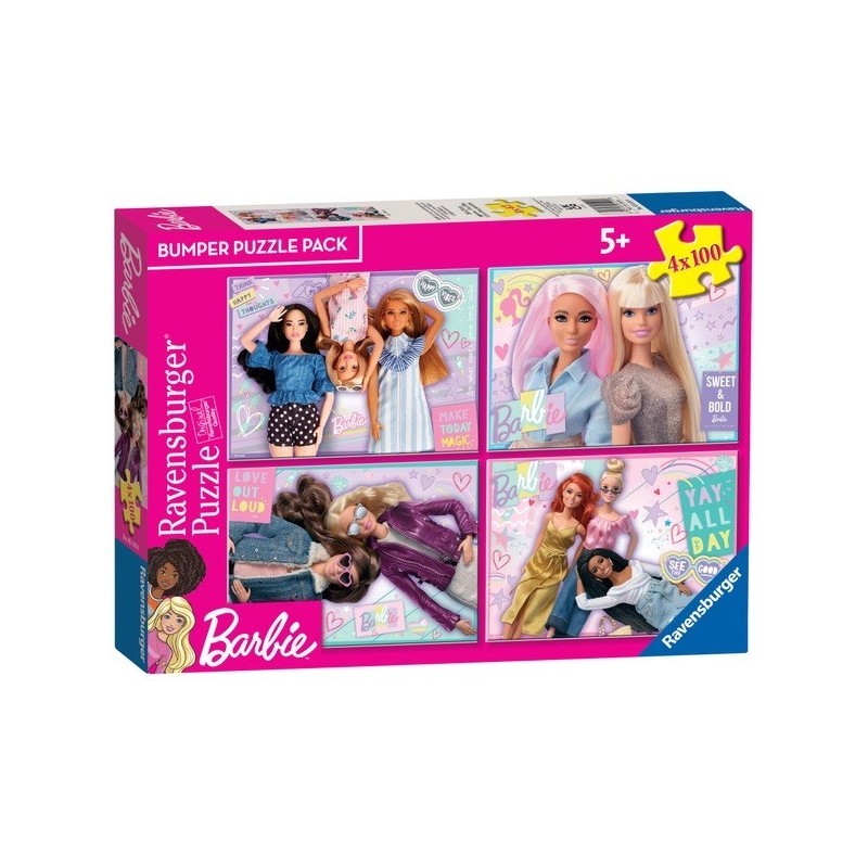 Puzzle 4x100 Bumper Pack: Barbie
