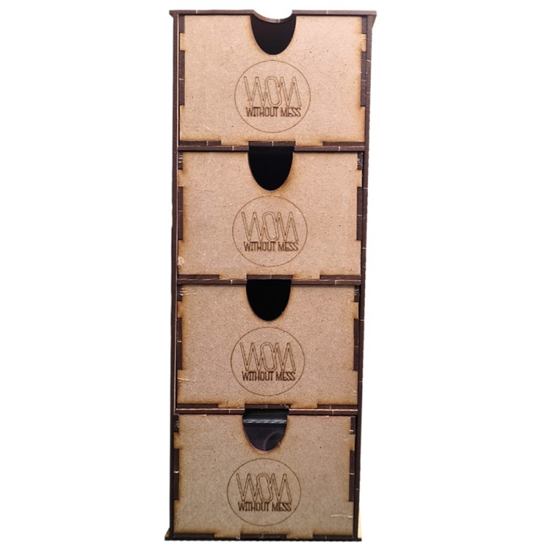 Accesorios WOM: Caja con Cajones para Cartas (Vertical)
