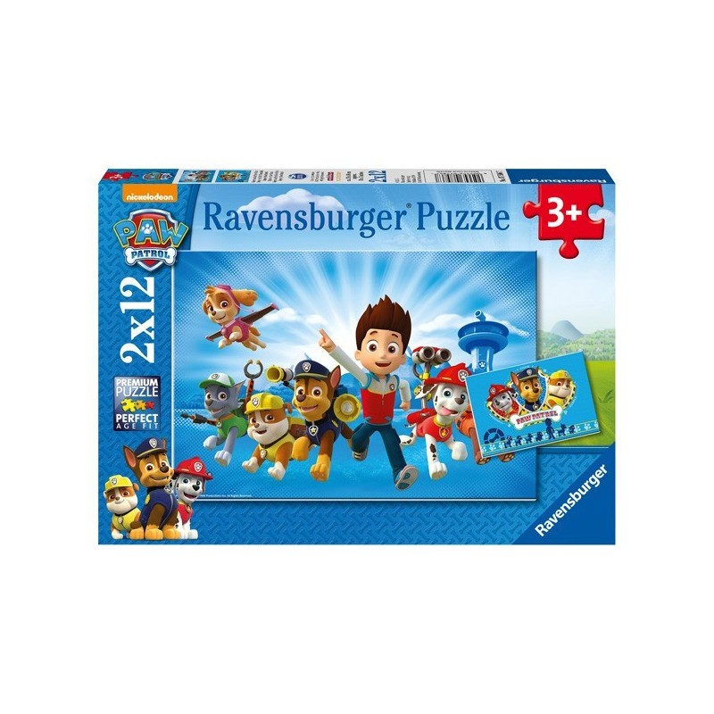 Puzzle 2 X 12 Pz: Paw Patrol A